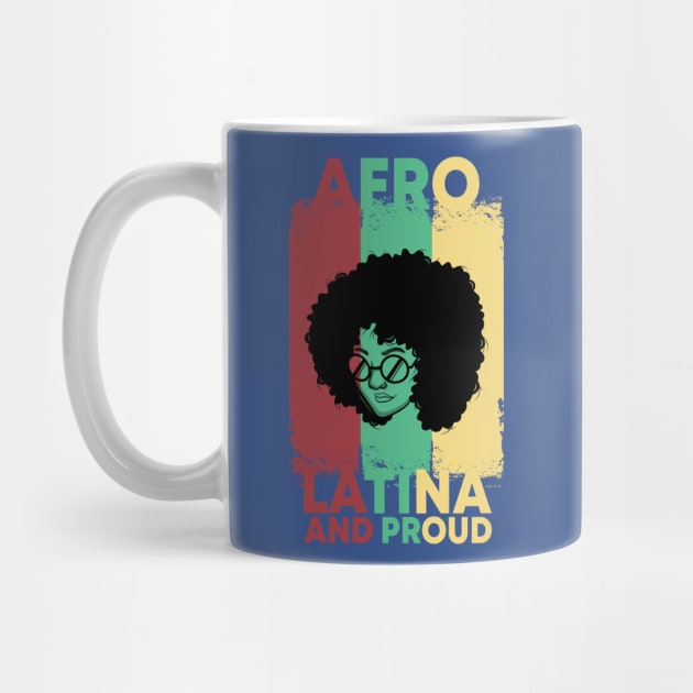 Pride Latina Afro Queen hispanic columbian gift present by MARESDesign